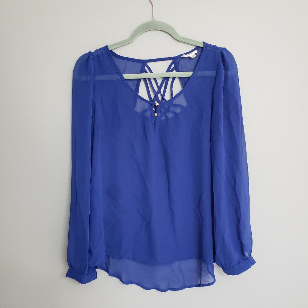 Sheer Blue Top